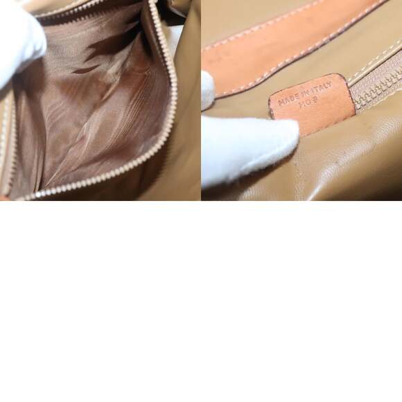 CELINE Macadam Canvas Shoulder Bag Beige Gold - Picture 12 of 12